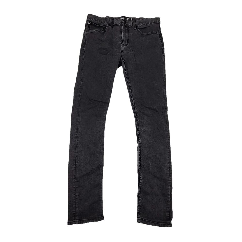 RSQ Tokyo Super Skinny Jeans Mens 33x33 Charcoal Gray Extra Slim Stretch Denim